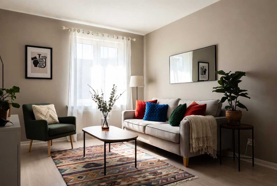 sala-en-un-espacio-acogedor-Textiles-que-aportan-personalidad