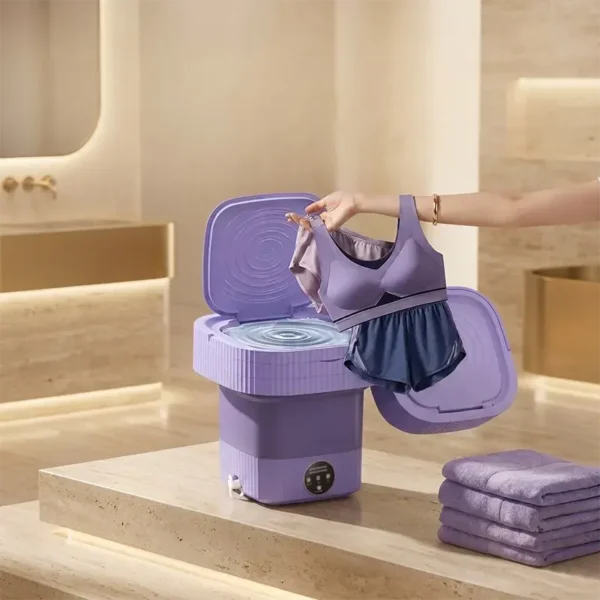 Mini Lavadora Portátil Plegable de 10L Para Viajes Mini Lavadora Portátil Plegable de 10L Para Viajes
