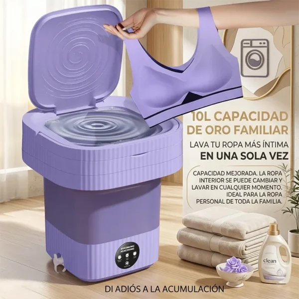 Mini Lavadora Portátil Plegable de 10L Para Viajes Mini Lavadora Portátil Plegable de 10L Para Viajes