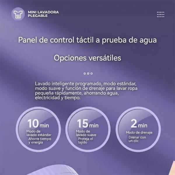Mini Lavadora Portátil Plegable de 10L Para Viajes Mini Lavadora Portátil Plegable de 10L Para Viajes