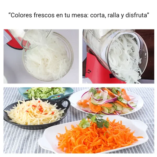 Rallador y Cortador Manual de Verduras Multifunción 3 en 1 Rallador y Cortador Manual de Verduras Multifunción 3 en 1