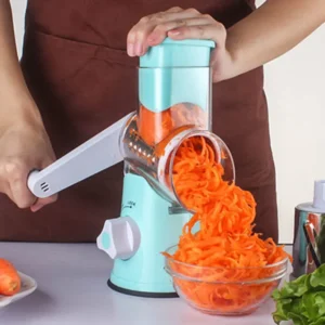 Rallador y Cortador Manual de Verduras Multifunción 3 en 1