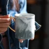 Elegante Tazas de Café de Cerámica con Acabado Efecto Mármol