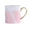Elegante Tazas de Café de Cerámica con Acabado Efecto Mármol