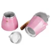 Cafetera Italiana Octogonal de Aluminio Estilo Turco Color Rosa